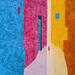 Painting Contrast by Tomàs | Painting Abstract Urban Life style Oil