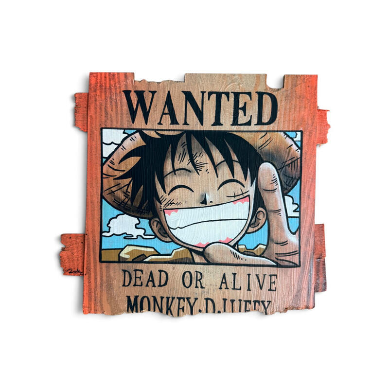 Painting Wanted by Rocky Chaplin | Painting Pop-art Pop icons Acrylic