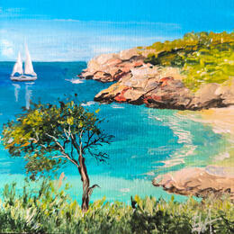 Peinture Follow the Sun par Rey Ewa | Tableau