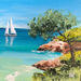 Peinture Toujours en été. par Rey Ewa | Tableau Figuratif Paysages Acrylique