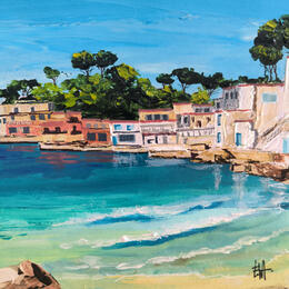 Peinture L'Anse de Méjean par Rey Ewa | Tableau