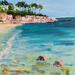 Peinture Invitation au repos par Rey Ewa | Tableau Figuratif Paysages Acrylique