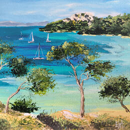 Peinture Souvenirs d'un bel été. par Rey Ewa | Tableau