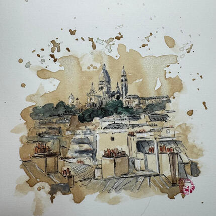 Painting Paris en éclat  by Flament Audrey | Painting