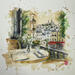 Gemälde Un matin à Montmartre von Flament Audrey | Gemälde Realismus Urban Alltagsszenen Stillleben Aquarell Tinte