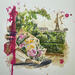 Painting Un bouquet sur Paris by Flament Audrey | Painting Realism Urban Life style Still-life Watercolor Ink