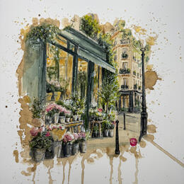 Painting Un bouquet de couleurs  by Flament Audrey | Painting