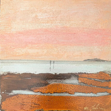 Painting Couple un soir  by Mahieu Bertrand | Painting Figurative Metal Landscapes, Pop icons