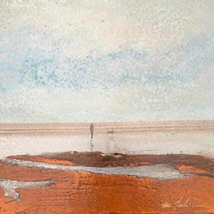 Painting La balade by Mahieu Bertrand | Painting Figurative Metal Landscapes, Pop icons