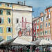 Painting Toulon - Raimu by Hoffmann Elisabeth | Painting Figurative Urban Watercolor
