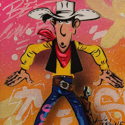 Painting Lucky by Lemoine Mael | Painting Pop-art Acrylic, Graffiti Pop icons