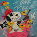 Painting Snoopy by Lemoine Mael | Painting Pop-art Pop icons Graffiti Acrylic