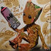 Peinture Groot par Lemoine Mael | Tableau Pop-art Icones Pop Graffiti Acrylique