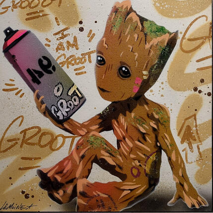 Peinture Groot par Lemoine Mael | Tableau Pop-art Acrylique, Graffiti Icones Pop