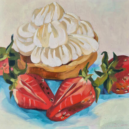 Painting there´s no calories in cake by Ulrich Julia | Painting