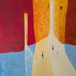 Peinture Vindràs a casa par Tomàs | Tableau