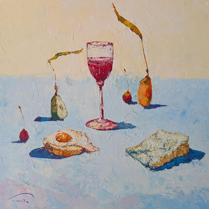 Peinture L'ou ferrat par Tomàs | Tableau