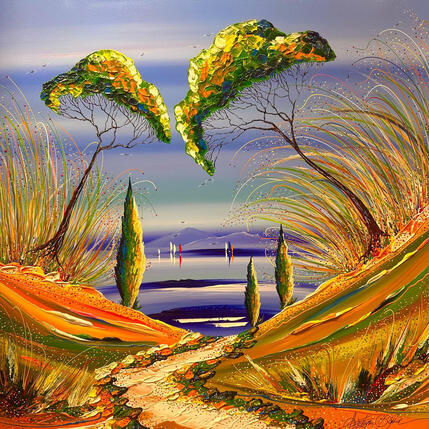 Painting Les chemins de ton désir by Fonteyne David | Painting Figurative Acrylic