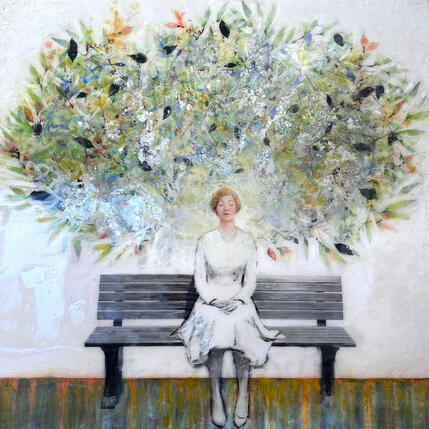 Painting Mujer en espera by Bofill Laura | Painting