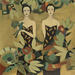 Painting Dualité Dorée by Sundblad Silvina | Painting Figurative Acrylic Pastel