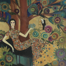 Painting La prison du Toucan by Sundblad Silvina | Painting