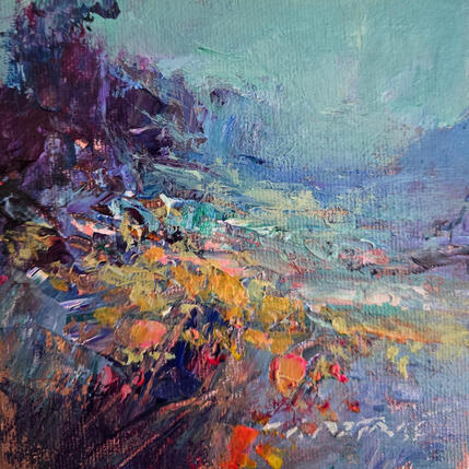 Painting Mountain Path by Petras Ivica | Painting