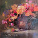 Painting Autumn Vase by Petras Ivica | Painting Figurative Landscapes Oil