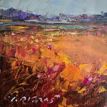 Painting Golden Field by Petras Ivica | Painting