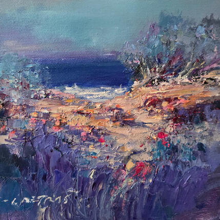 Painting Blue Sea by Petras Ivica | Painting
