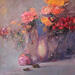 Painting Magnificent Bouquet of Roses by Petras Ivica | Painting Figurative Landscapes Oil
