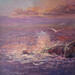 Painting Stormy Sea by Petras Ivica | Painting Figurative Landscapes Oil