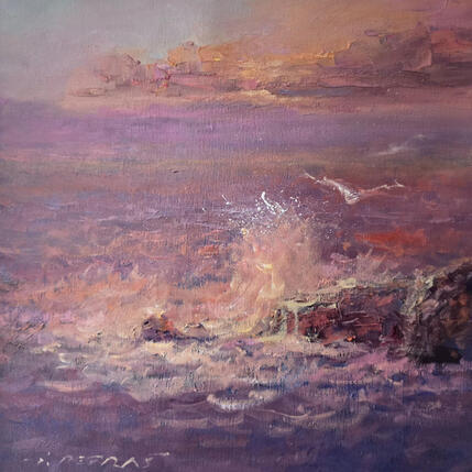 Painting Stormy Sea by Petras Ivica | Painting