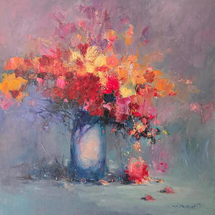 Painting Floral Harmony-30 by Petras Ivica | Painting