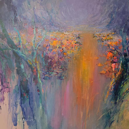 Painting Magical River by Petras Ivica | Painting