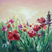 Painting Beautés florales by Blandin Magali | Painting Figurative Landscapes Oil