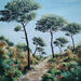 Painting Un parfum de terre chaude by Blandin Magali | Painting Figurative Landscapes Oil