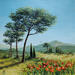 Peinture Ode à la vie en Provence par Blandin Magali | Tableau Figuratif Paysages Huile