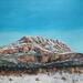 Painting La Sainte Victoire enneigée by Blandin Magali | Painting Figurative Landscapes Oil
