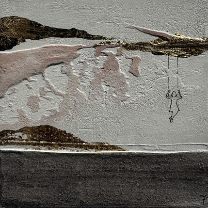 Painting EVE by Roma Gaia | Painting Subject matter Acrylic, Sand Minimalist