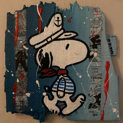 Gemälde F1 Marin von Marie G.  | Gemälde Pop-Art Acryl, Holz Pop-Ikonen