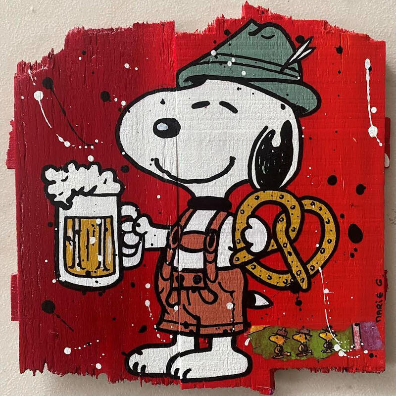 Peinture F2 Traditions par Marie G. | Tableau Pop-art Icones Pop Bois Acrylique
