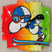 Peinture F3 The best par Marie G. | Tableau Pop-art Icones Pop Bois Acrylique