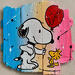 Peinture F3  Cadeau par Marie G.  | Tableau Pop-art Icones Pop Bois Acrylique Collage