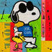 Gemälde F4  Joe cool von Marie G.  | Gemälde Pop-Art Pop-Ikonen Holz Acryl Collage