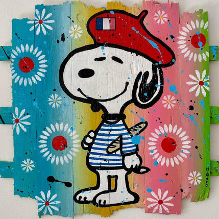Gemälde F4 Made in France von Marie G.  | Gemälde Pop-Art Acryl, Holz Pop-Ikonen