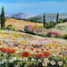 Peinture Couleurs de l' été. par Rey Ewa | Tableau Figuratif Paysages Acrylique