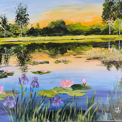 Peinture D' humeur romantique. par Rey Ewa | Tableau Figuratif Acrylique Paysages