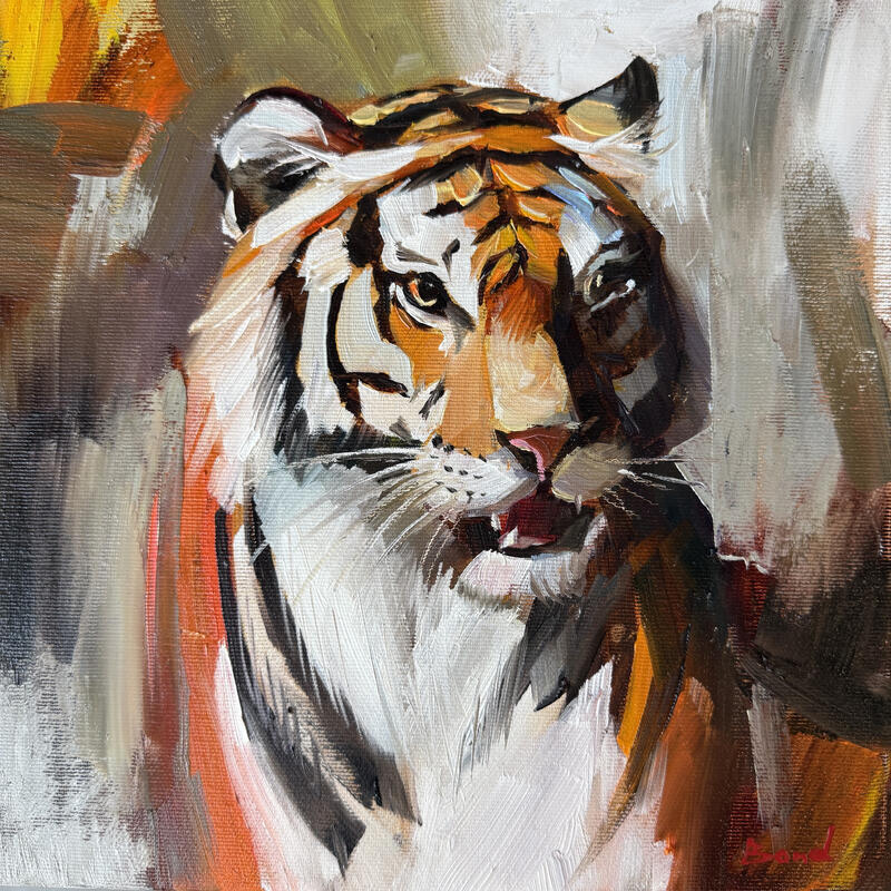 Painting Fragments of Infinity by Bond Tetiana | Painting Figurative Oil