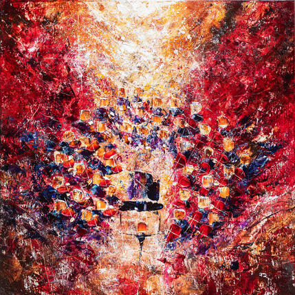 Painting Concert flamboyant by Reymond Pierre | Painting