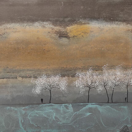 Painting Lahys by Manconi Gil | Painting Subject matter Metal, Upcycling Landscapes